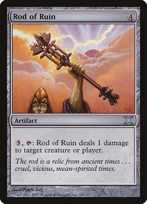 Rod of Ruin - Tenth Edition Uncommon Card
