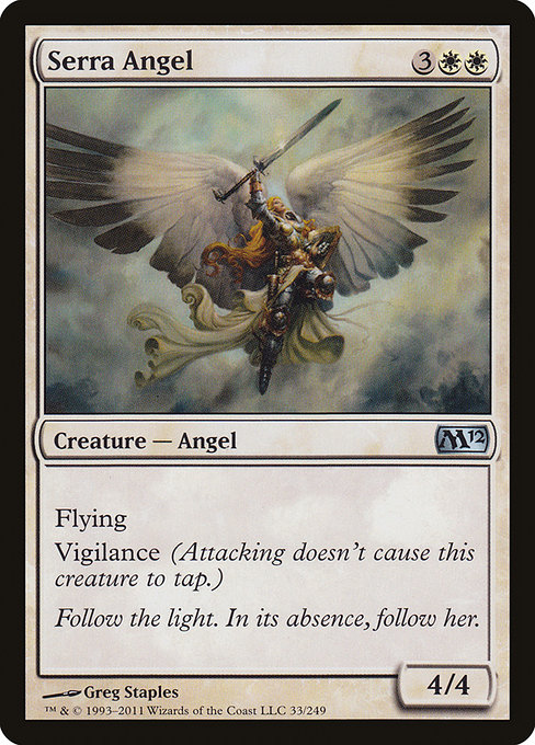 Serra Angel - Magic 2012 Uncommon Card