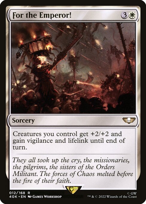 For the Emperor! - Warhammer 40,000 Commander Rare Card