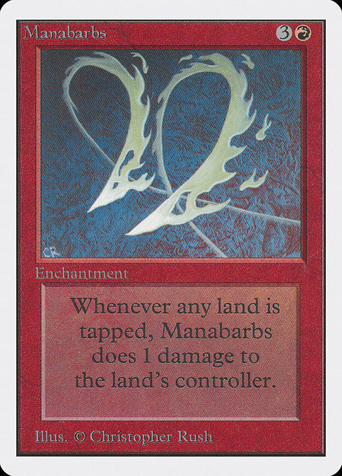 Manabarbs - Unlimited Edition Rare Card