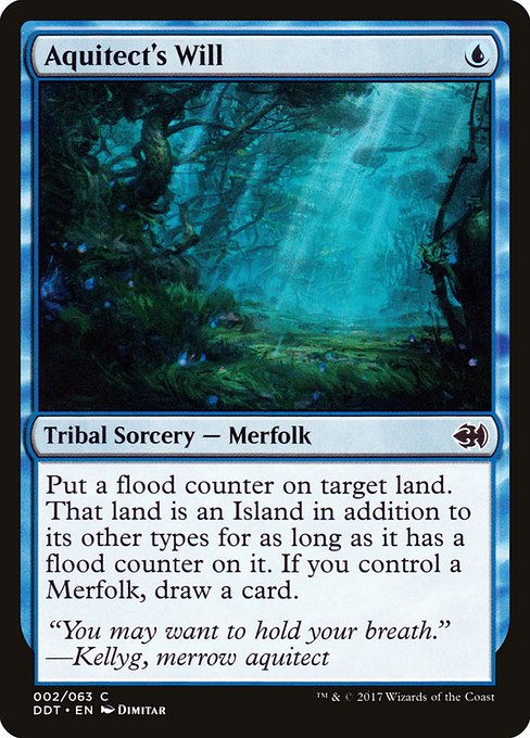 Aquitect's Will - Duel Decks: Merfolk vs. Goblins Common Card