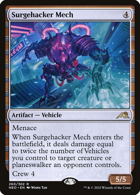 Surgehacker Mech - Kamigawa: Neon Dynasty Rare Card