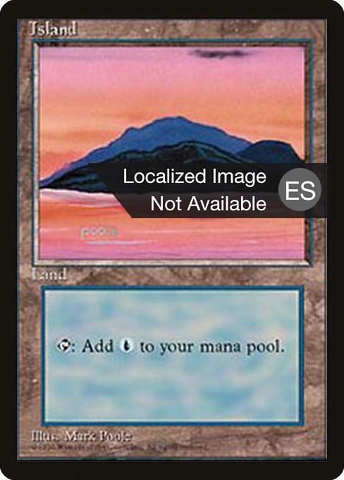 Island - Fourth Edition Foreign Black Border Common Card