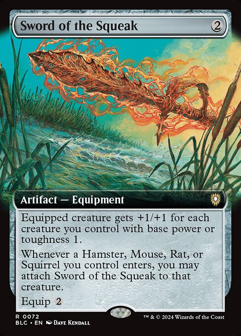 Sword of the Squeak - Bloomburrow Commander Rare Card