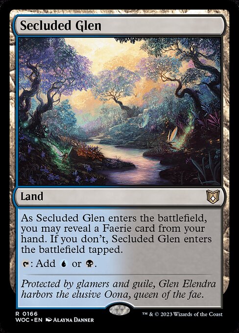 Secluded Glen - Wilds of Eldraine Commander Rare Card