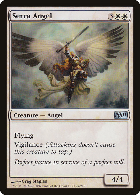 Serra Angel - Magic 2011 Uncommon Card