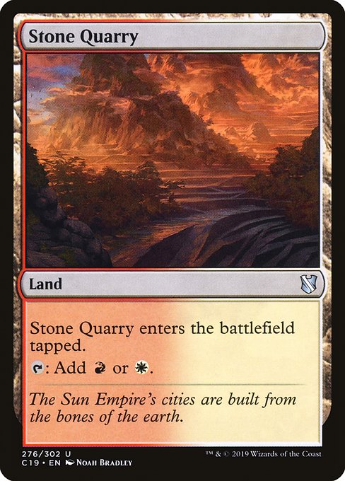 Stone Quarry - Commander 2019 Uncommon Card