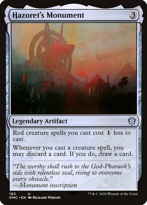 Hazoret's Monument - Dominaria United Commander Uncommon Card