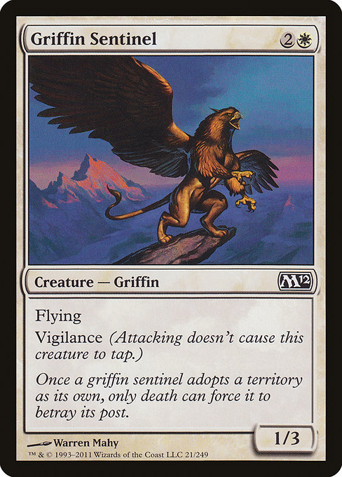 Griffin Sentinel - Magic 2012 Common Card