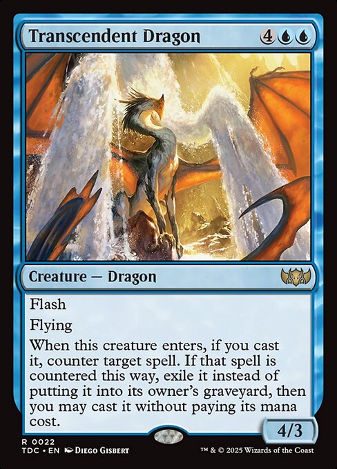 Transcendent Dragon - Tarkir: Dragonstorm Commander Rare Card