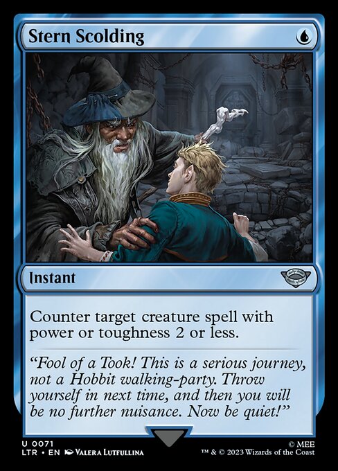 Stern Scolding - The Lord of the Rings: Tales of Middle-earth Uncommon Card
