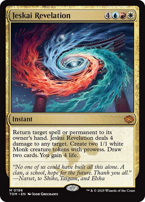 Jeskai Revelation - Tarkir: Dragonstorm Mythic Card