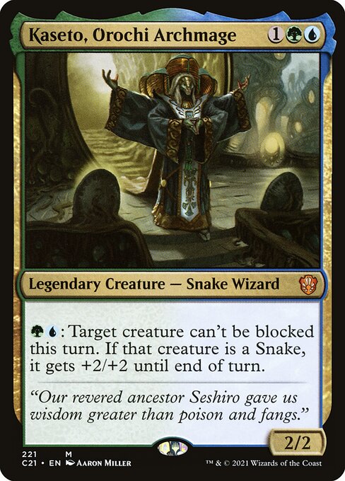Kaseto, Orochi Archmage - Commander 2021 Mythic Card