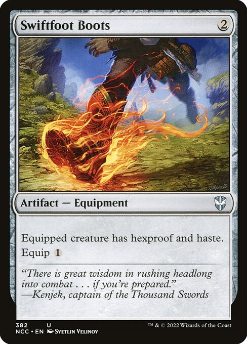 Swiftfoot Boots - New Capenna Commander Uncommon Card