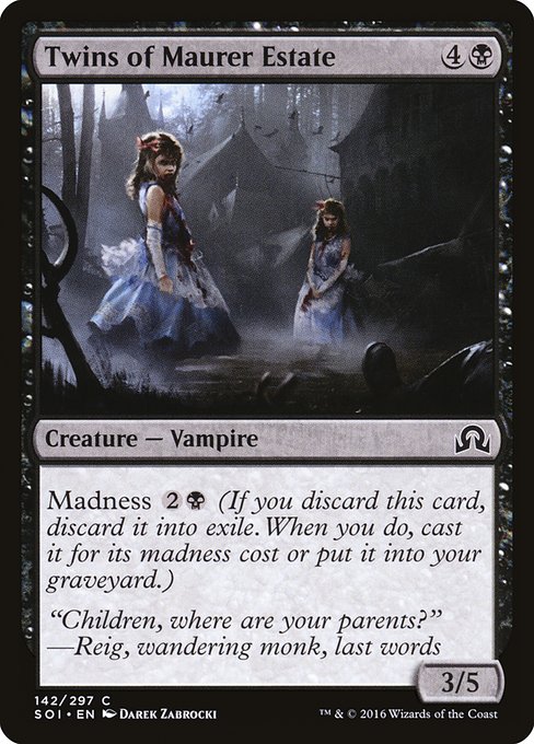 Twins of Maurer Estate - Shadows over Innistrad Common Card