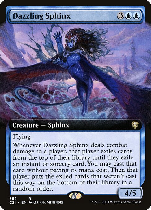 Dazzling Sphinx - Commander 2021 Rare Card