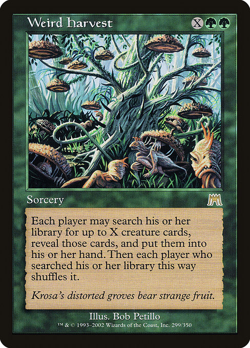 Weird Harvest - Onslaught Rare Card