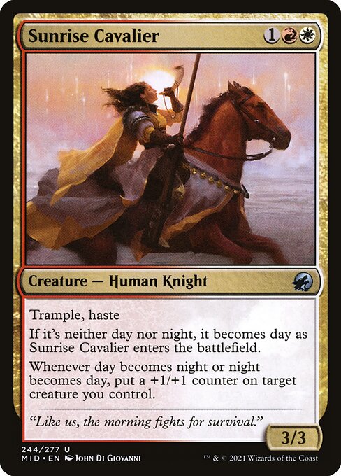 Sunrise Cavalier - Innistrad: Midnight Hunt Uncommon Card