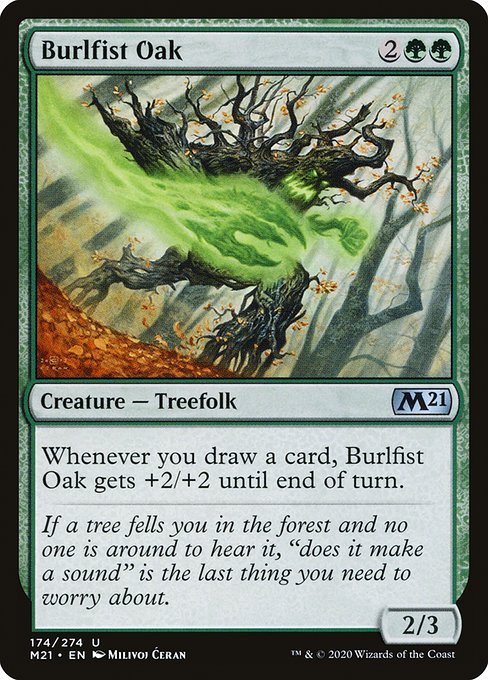 Burlfist Oak - Core Set 2021 Uncommon Card