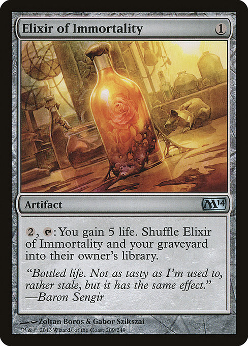 Elixir of Immortality - Magic 2014 Uncommon Card