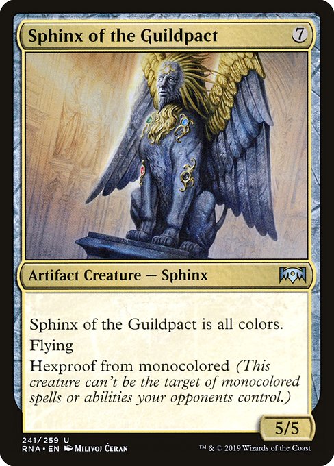 Sphinx of the Guildpact - Ravnica Allegiance Uncommon Card