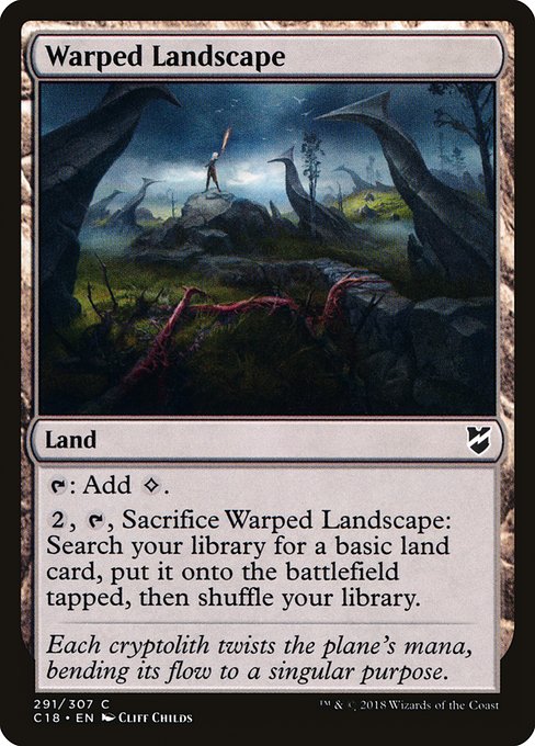 Warped Landscape - Commander 2018 Common Card