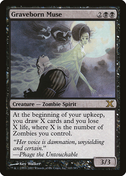 Graveborn Muse - Tenth Edition Rare Card