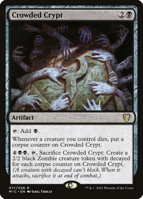 Crowded Crypt - Midnight Hunt Commander Rare Card