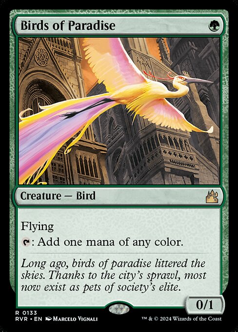 Birds of Paradise - Ravnica Remastered Rare Card
