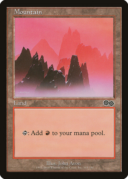 Mountain - Urza's Saga Common Card