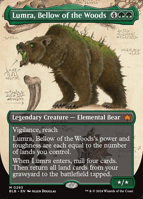 Lumra, Bellow of the Woods - Bloomburrow Mythic Card