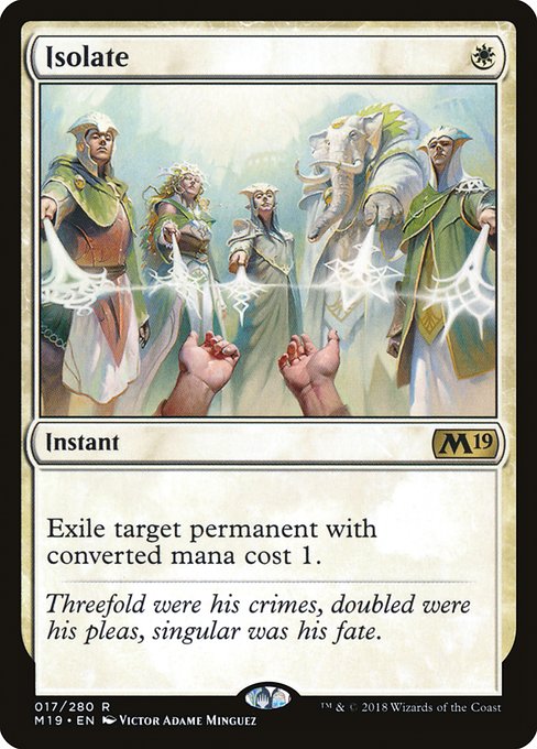 Isolate - Core Set 2019 Rare Card