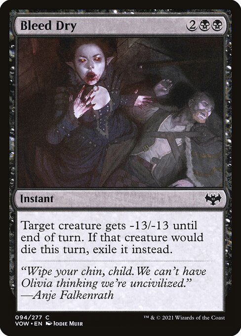Bleed Dry - Innistrad: Crimson Vow Common Card