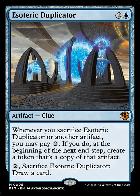 Esoteric Duplicator - The Big Score Mythic Card