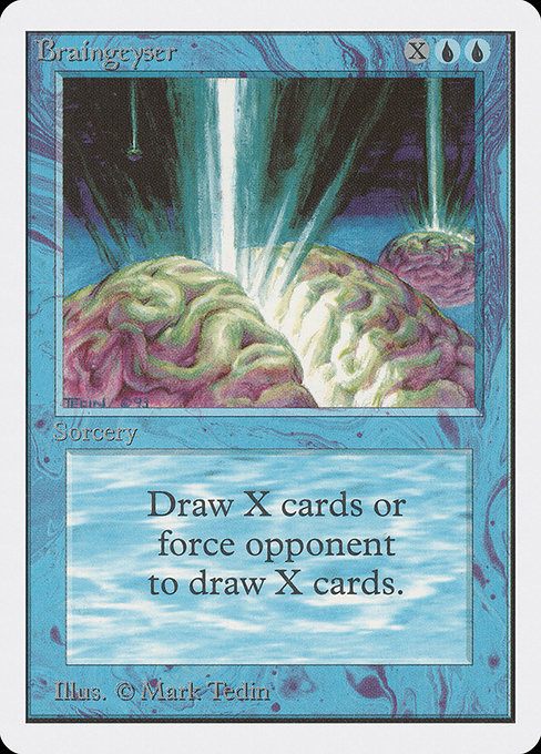 Braingeyser - Unlimited Edition Rare Card