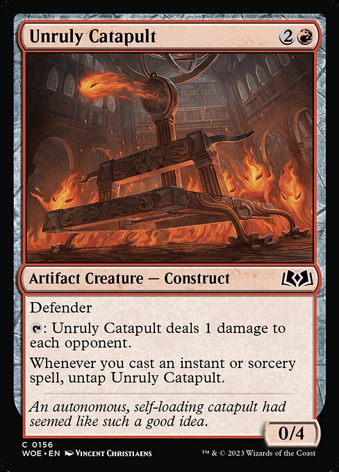 Unruly Catapult - Wilds of Eldraine Common Card