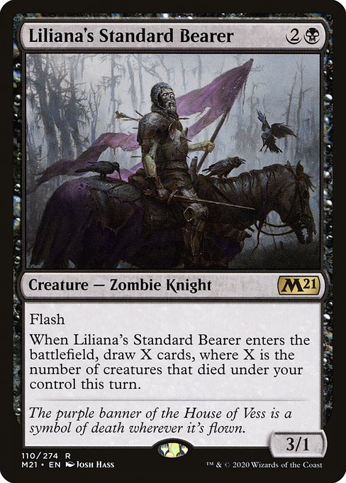 Liliana's Standard Bearer - Core Set 2021 Rare Card