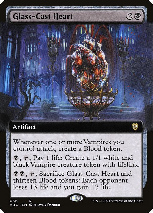 Glass-Cast Heart - Crimson Vow Commander Rare Card