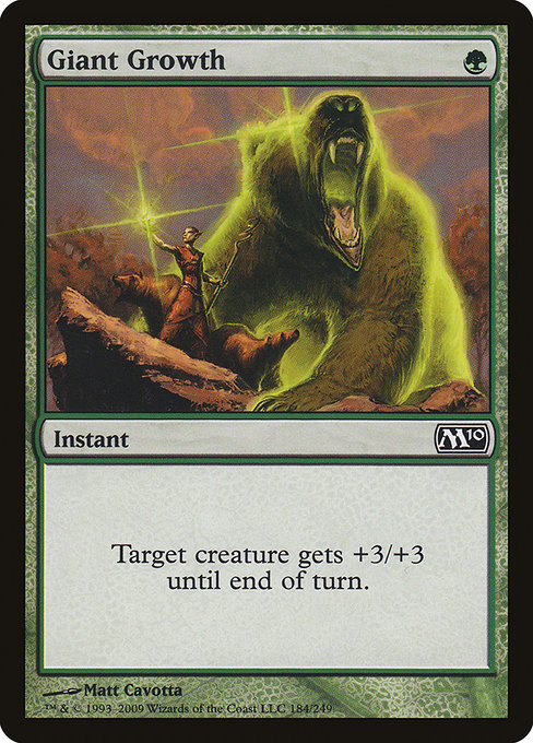 Giant Growth - Magic 2010 Common Card