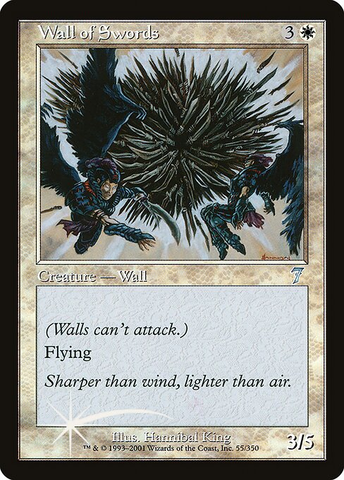 Wall of Swords - Seventh Edition Uncommon Card