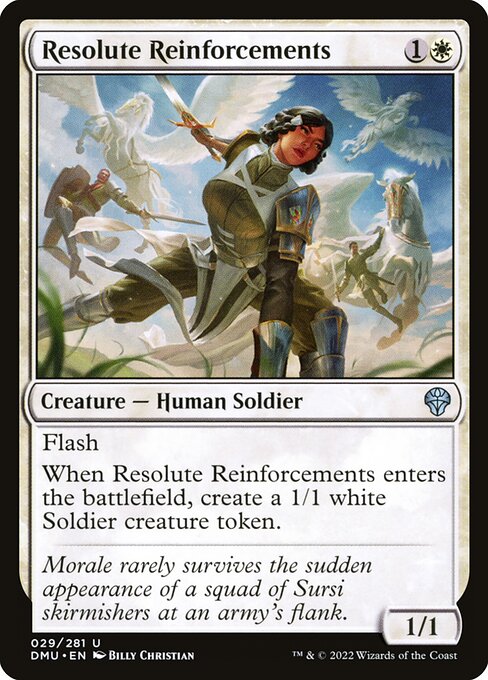 Resolute Reinforcements - Dominaria United Uncommon Card