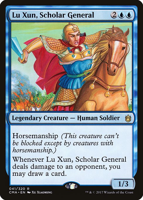 Lu Xun, Scholar General - Commander Anthology Rare Card