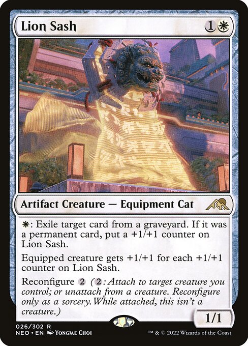 Lion Sash - Kamigawa: Neon Dynasty Rare Card