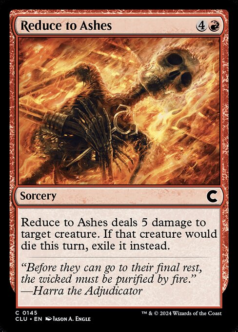 Reduce to Ashes - Ravnica: Clue Edition Common Card