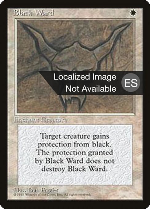 Black Ward - Fourth Edition Foreign Black Border Uncommon Card