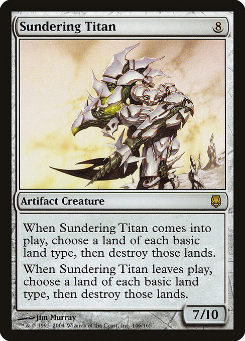 Sundering Titan - Darksteel Rare Card