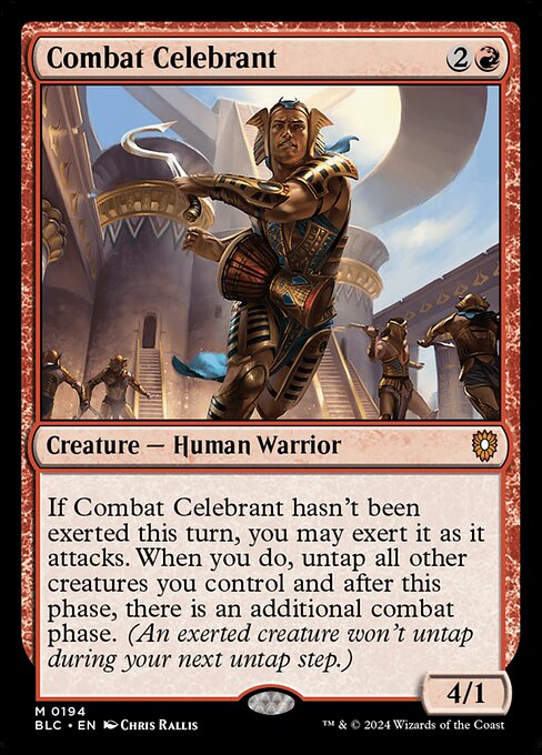 Combat Celebrant - Bloomburrow Commander Mythic Card