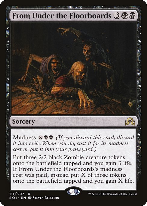 From Under the Floorboards - Shadows over Innistrad Rare Card