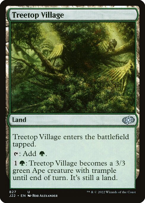 Treetop Village - Jumpstart 2022 Uncommon Card