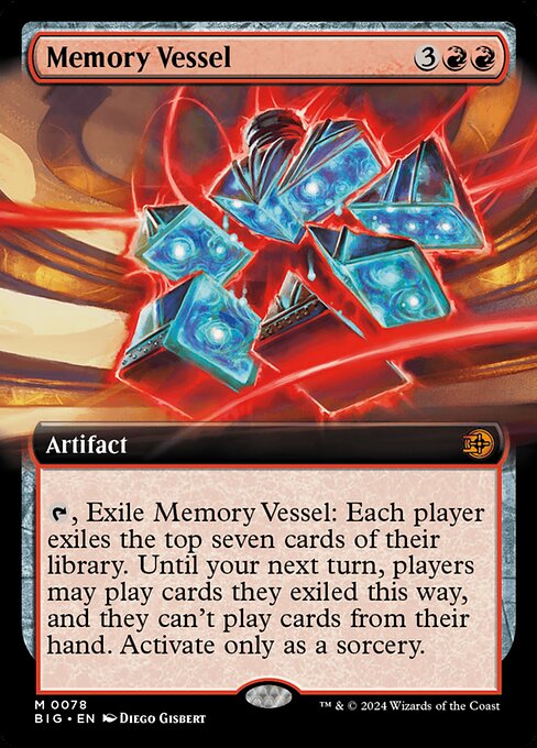 Memory Vessel - The Big Score Mythic Card